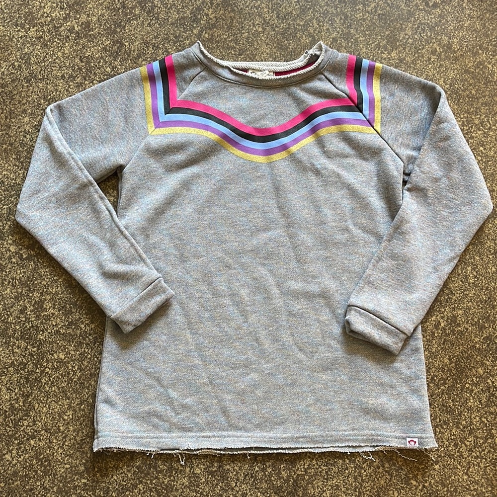 Appaman sweatshirt size 14 girls with distressed hem (never worn)